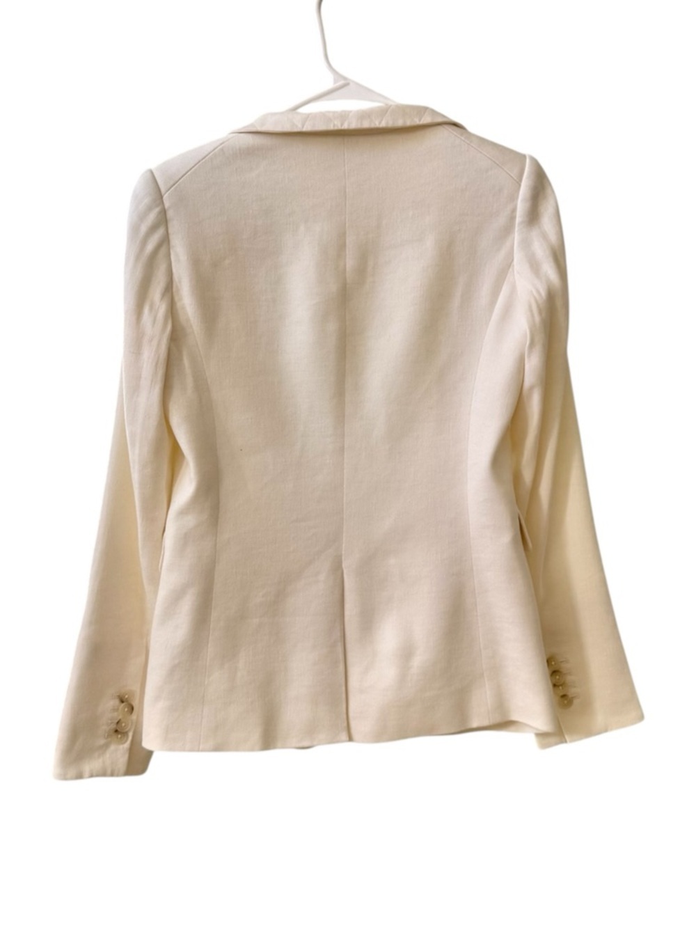 VERONICA BEARD Upcollar Dickey Jacket in White Sz 2 - Picture 5 of 9